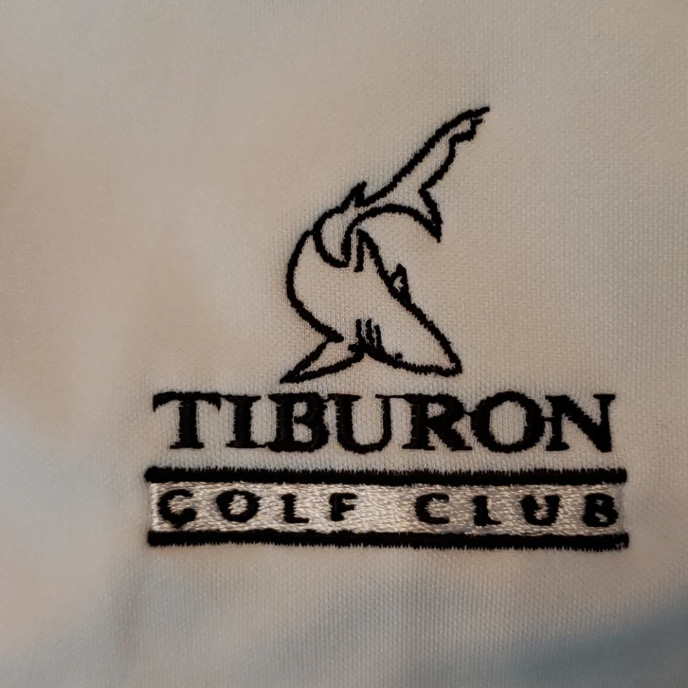 Nike | Men's White Activewear Tiburon Golf Club Omaha NE Polo XL